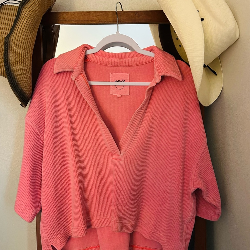 Aerie Pink Ribbed Top